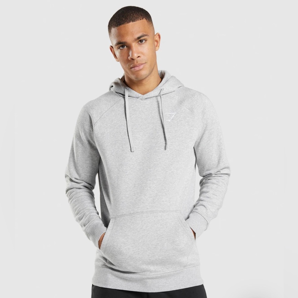 Gymshark Gray Crest Hoodie Large